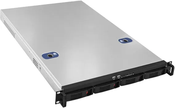 Корпус серверный 1U Exegate Pro 1U660-HS04/1U-300ADS EX265516RUS 19", eATX, 4*3.5" HS, 2*2.5", БП 300W, 2*USB 2.0