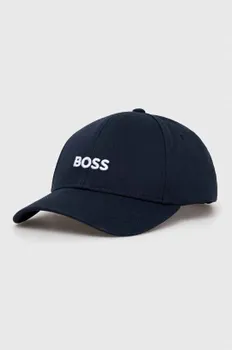 Хлопковая бейсболка Boss, темно-синий