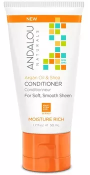 ANDALOU NATURALS Кондиционер для увлажнения волос Арган и ши 50 мл
