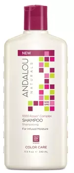 ANDALOU NATURALS Шампунь для сухих, поврежденных и окрашенных волос 1000 роз 340 мл