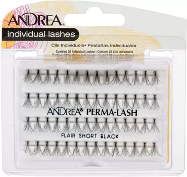ANDREA Пучки ресниц короткие черные / MOD Perma Lash Flair Short