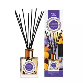 AREON Диффузор ароматический, фиалка и лавандовое масло / HOME PERFUMES Violet& lavander oil Natural Lavender Oil 150 мл
