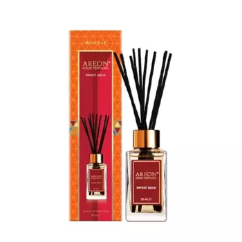AREON Диффузор ароматический, сладкое золото / HOME PERFUME STICKS MOSAIC Sweet Gold 85 мл