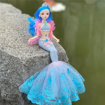 45 см кукла-русалка 11 шарниров подвижная кукла BJD игрушка для плавания хвост рыбы ванна девочка рождественские подарки