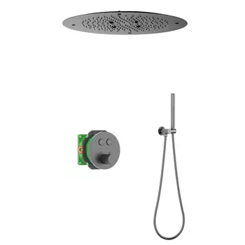 Душевая система Timo Saona SX-2370/18SM встраиваемая с термостатом, черное золото