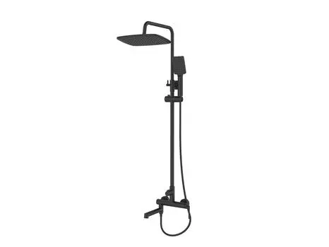 Душевая стойка BelBagno Acqua ACQUA-VSCM-NERO со смесителем, черный