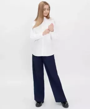 Брюки силуэта палаццо синие Button Blue Teens line (170*88*96(S))