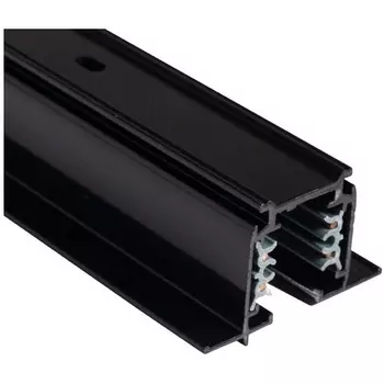 Встраиваемый шинопровод под гипсокартон трехфазный 220V Nowodvorski Ctls Track Black 8694 (2 метра)