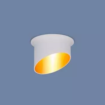 Встраиваемый светильник WH/GD белый/золото Elektrostandard 7011, 7005 MR16