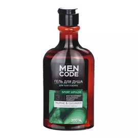 Гель для душа Men Code с экстрактом таурина и огурца 300 мл