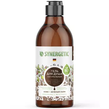 Гель для душа Synergetic Кофе и зеленый лайм, 380 мл
