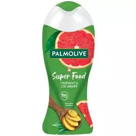 Гель - крем для душа женский Palmolive Super Food: Грейпфрут и Сок Имбиря, 250 мл