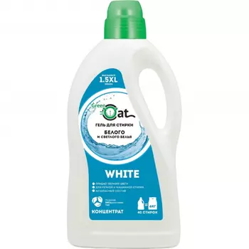Гель Green Cat для стирки белого белья 1.5 л