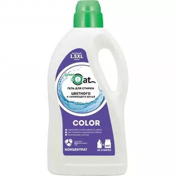 Гель Green Cat для стирки цветного и линяющего белья 1.5 л