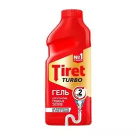 Гель Tiret Turbo для прочистки труб 200 мл