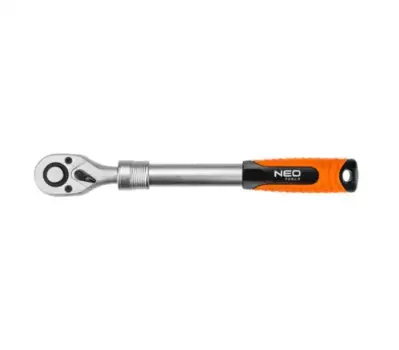 трещотка! 1/4', 150- 200 мм, 72з, храповик CrMo\ 08-502 NEO