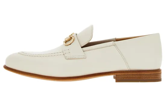 Кожаные мокасины с узором «Ганчини» Ferragamo