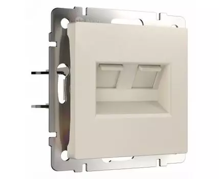 Розетка Ethernet RJ-45 без рамки Werkel Айвори матовый W1181162