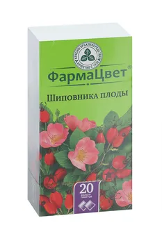 Шиповника плод ФармаЦвет 2 г, 20 шт, сырье растительное-порошок