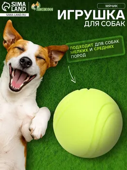 Мячик цельнолитой прыгучий, tpr, 6 см, желтый