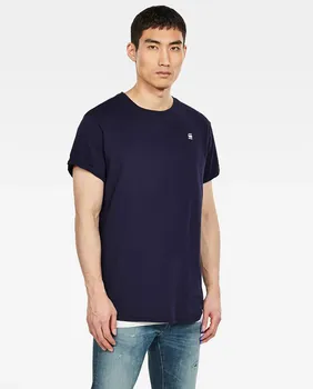 Мужская синяя футболка из органического хлопка с короткими рукавами G-Star Raw, синий