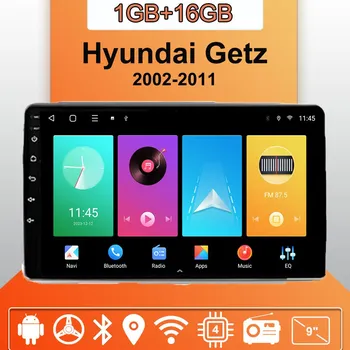 Автомобильное радио Android Auto Carplay для Hyundai Getz 2002-2011, мультимедийный проигрыватель, головное устройство, стерео, GPS-навигация, BT, WIFI 1+16 ГБ 1+16GB,A