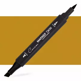 Маркер спиртовой Сонет "TWIN Brush" Оливково-желтый