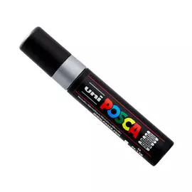 Маркер UNI "POSCA" PC-17K, 15,0 мм, наконечник скошенный, цвет серебряный