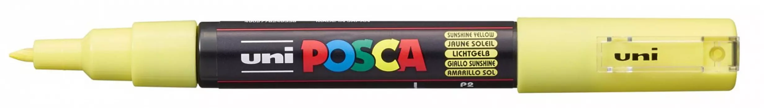 Маркер UNI "POSCA" PC-1M, 0,7 мм, наконечник пулевидный, солнечно-желтый