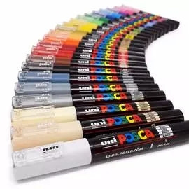 Маркер UNI "POSCA" PC-1M, 0,7 мм, наконечник пулевидный, все цвета
