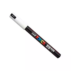 Маркер UNI "POSCA" PC-1MR, 0,7 мм, наконечник игольчатый, цвет белый