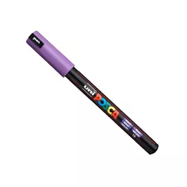 Маркер UNI "POSCA" PC-1MR, 0,7 мм, наконечник игольчатый, цвет фиолетовый