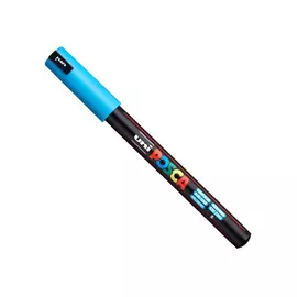 Маркер UNI "POSCA" PC-1MR, 0,7 мм, наконечник игольчатый, цвет голубой