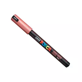 Маркер UNI "POSCA" PC-1MR, 0,7 мм, наконечник игольчатый, цвет красный металлик