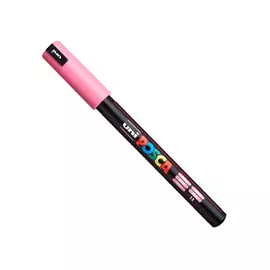 Маркер UNI "POSCA" PC-1MR, 0,7 мм, наконечник игольчатый, цвет розовый