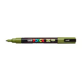 Маркер UNI "POSCA" PC-3M, 0,9-1,3 мм, наконечник пулевидный, №7 цвет хаки
