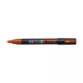 Маркер UNI "POSCA" PC-3M, 0,9-1,3 мм, наконечник пулевидный, №42 цвет бронзовый