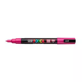 Маркер UNI "POSCA" PC-3M, 0,9-1,3 мм, наконечник пулевидный, №11 цвет фуксия