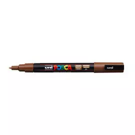 Маркер UNI "POSCA" PC-3M, 0,9-1,3 мм, наконечник пулевидный, №21 цвет коричневый