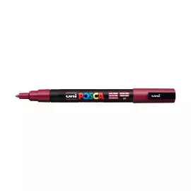 Маркер UNI "POSCA" PC-3M, 0,9-1,3 мм, наконечник пулевидный, №60 цвет красное вино
