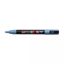 Маркер UNI "POSCA" PC-3M, 0,9-1,3 мм, наконечник пулевидный, №61 цвет сине-серый