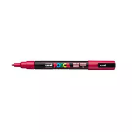 Маркер UNI "POSCA" PC-3M, 0,9-1,3 мм, наконечник пулевидный, №14 цвет темно-красный