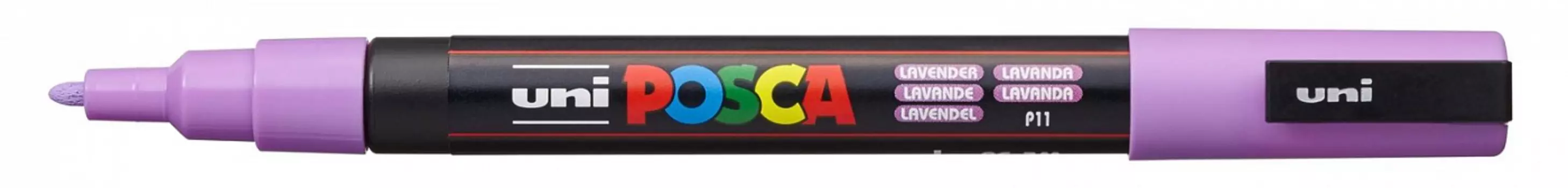 Маркер UNI "POSCA" PC-3M, 0,9-1,3 мм, наконечник пулевидный, лаванда
