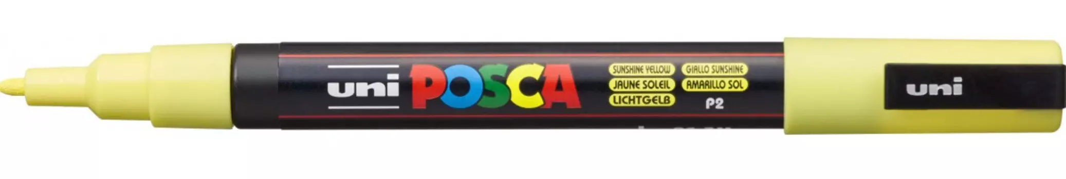 Маркер UNI "POSCA" PC-3M, 0,9-1,3 мм, наконечник пулевидный, солнечно-жёлтый