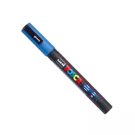 Маркер UNI "POSCA" PC-3ML, 0,9-1,3 мм, наконечник пулевидный, цвет синий с блёстками