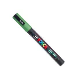 Маркер UNI "POSCA" PC-3ML, 0,9-1,3 мм, наконечник пулевидный, цвет зеленый с блёстками
