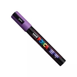 Маркер UNI "POSCA" PC-5M, 1,8-2,5 мм, наконечник пулевидный, цвет фиолетовый