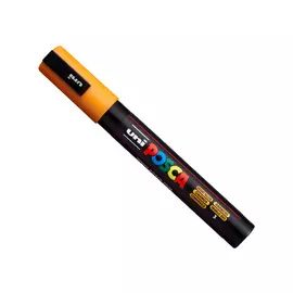 Маркер UNI "POSCA" PC-5M, 1,8-2,5 мм, наконечник пулевидный, цвет коралловый