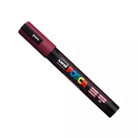 Маркер UNI "POSCA" PC-5M, 1,8-2,5 мм, наконечник пулевидный, цвет красное вино