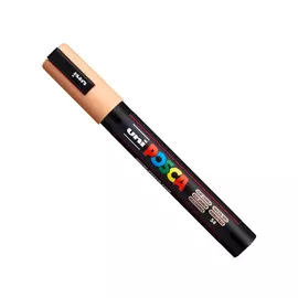 Маркер UNI "POSCA" PC-5M, 1,8-2,5 мм, наконечник пулевидный, цвет лососевый